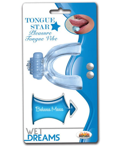 Hott Products Wet Dreams Tongue Star Vibe Blue Vibrators