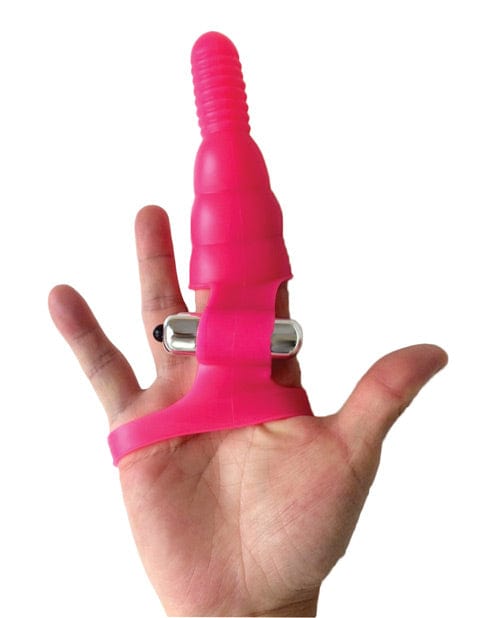 Hott Products Wet Dreams Wrist Rider Finger Play Sleeve with Wrist Strap - Blue Vibrators