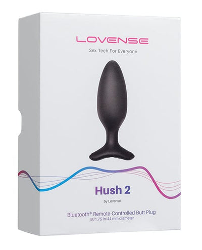 Lovense Lovense Hush 2 1.75" Butt Plug - Black Anal Toys