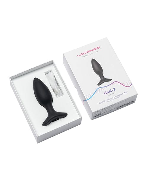 Hytto Pte. Ltd. Lovense Hush 2 Butt Plug - Black 1.5" Anal Toys