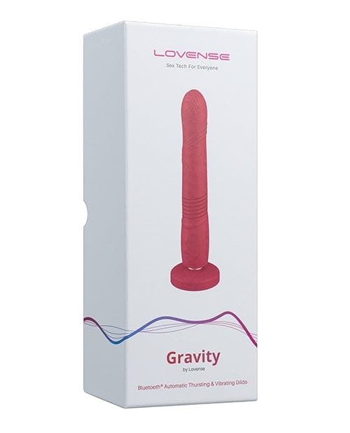 Hytto Pte. Ltd. Lovense Gravity Thrusting Dildo - Red Dildos
