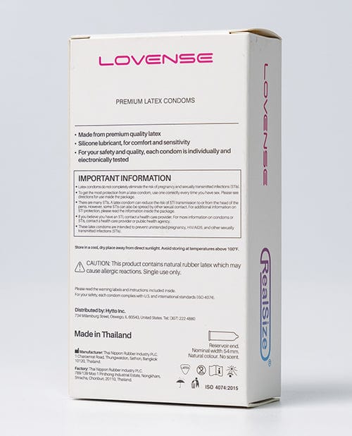 Lovense RealSize Condoms - Box Of 12