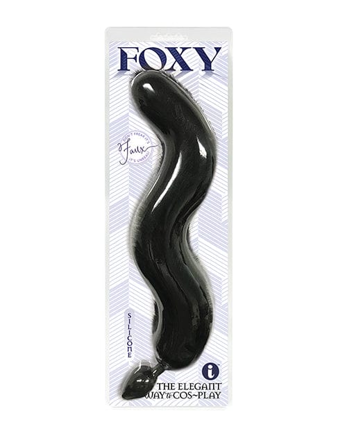 Icon Brands INC Foxy Fox Tail Silicone Butt Plug Black Anal Toys