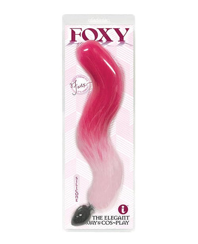 Icon Brands INC Foxy Fox Tail Silicone Butt Plug Pink Gradient Anal Toys
