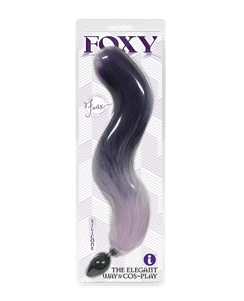 Icon Brands INC Foxy Fox Tail Silicone Butt Plug Purple Gradient Anal Toys