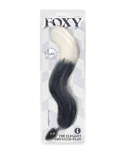 Icon Brands INC Foxy Fox Tail Silicone Butt Plug Silver Anal Toys