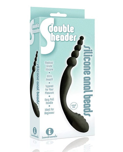 Icon Brands INC The 9's S Double Header Double Ended Silicone Anal Beads Anal Toys