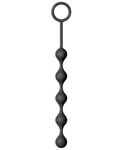 Icon Brands INC The 9's S Drops Silicone Anal Beads - Black Anal Toys
