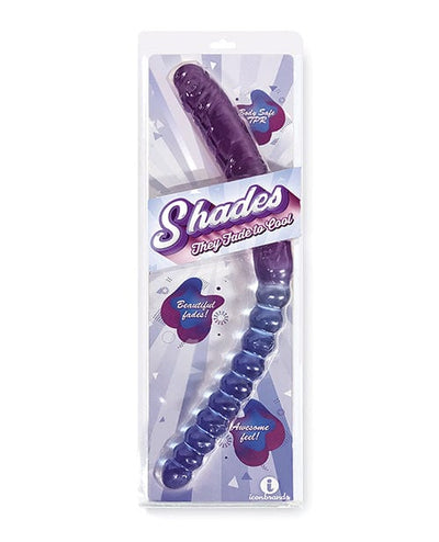 Icon Brands INC Shades Jelly Tpr Gradient Double Dong Blue/violet Dildos