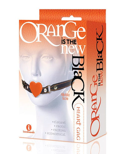 Icon Brands INC The 9's Orange Is The New Black Silicone Heart Gag Kink & BDSM