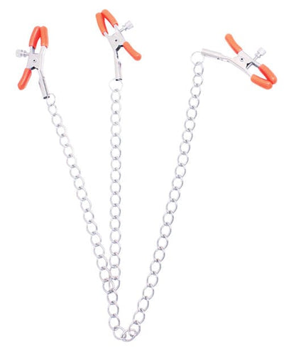 Icon Brands INC The 9's Orange Is The New Black Triple Your Pleasure Clamps & Chain Kink & BDSM