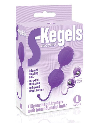 Icon Brands INC The 9's S-kegels Silicone Balls Purple More