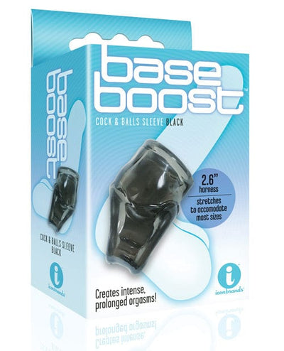 Icon Brands INC The 9's Base Boost Cock & Balls Sleeve Black Penis Toys