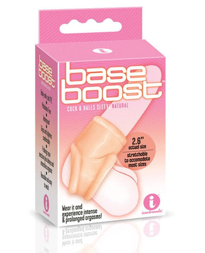 Icon Brands INC The 9's Base Boost Cock & Balls Sleeve Natural Penis Toys