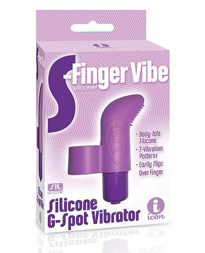 Icon Brands INC The 9's S-finger Vibe Purple Vibrators