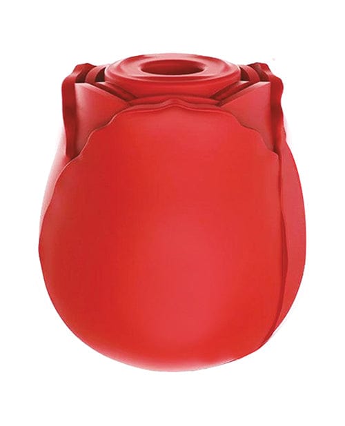 Icon Brands INC Wild Rose Rechargeable Silicone Suction Vibrator - Red Vibrators