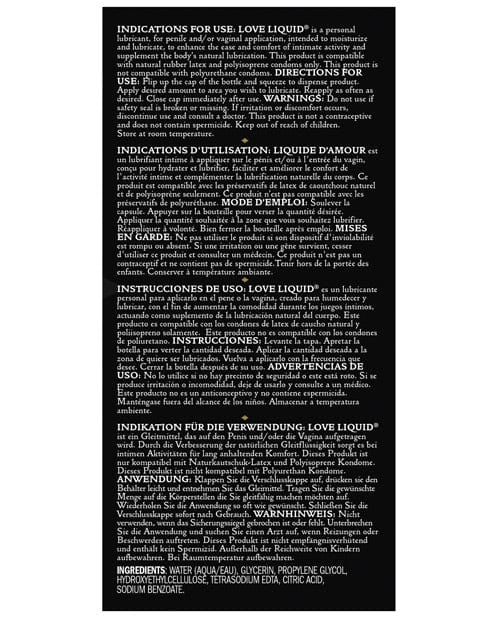 Kama Sutra Kama Sutra Love Liquid Classic Water Based Lube - 3.4 Oz. Lubes