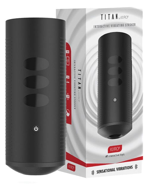 Kiiroo Bv Kiiroo Titan Interactive Vibrating Stroker - Black Penis Toys