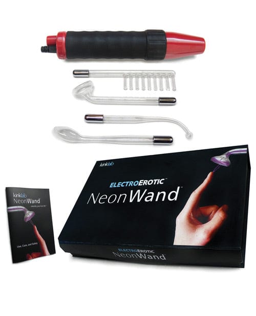 Kinklab Kinklab Red Handle Neon Wand with Red Electrode Kink &amp; BDSM