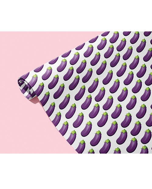 Kush Kards LLC Eggplant Naughty Wrapping Paper Bachelorette & Party Supplies
