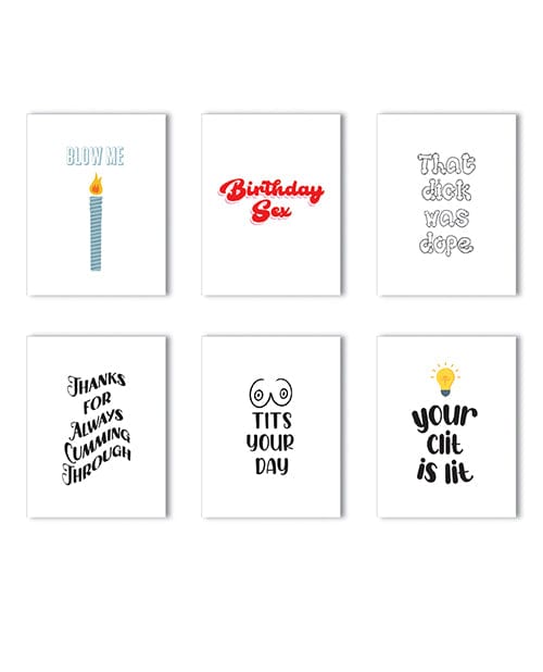Kush Kards LLC Everyday Pack Naughty Greeting Card - Variety Pack Of 6 Bachelorette & Party Supplies