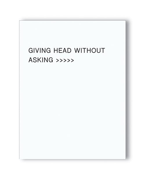 Kush Kards LLC Giving Head Is Greater Than Naughty Greeting Card Bachelorette & Party Supplies