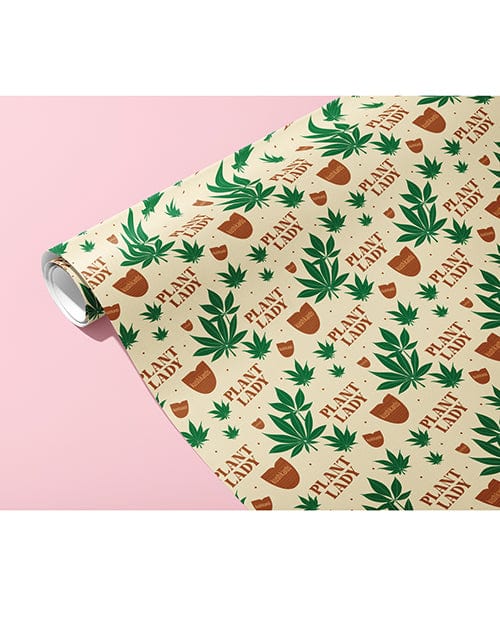 Kush Kards LLC Plant Lady Naughty Wrapping Paper Bachelorette &amp; Party Supplies