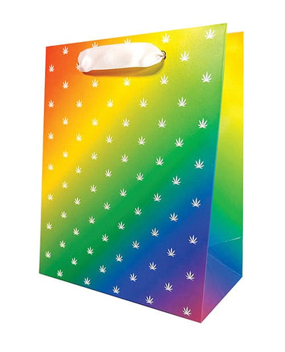 Kush Kards LLC Polka Pot Gift Bag Rainbow/white Bachelorette & Party Supplies
