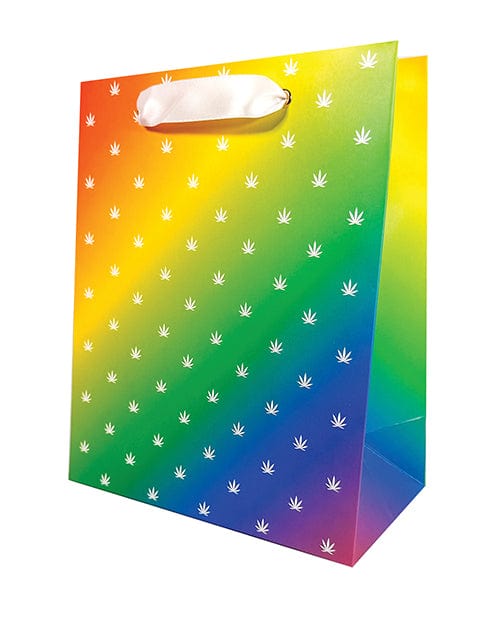 Kush Kards LLC Polka Pot Gift Bag Rainbow/white Bachelorette & Party Supplies