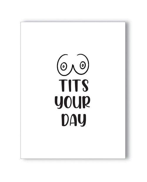 Kush Kards LLC Tits Your Day Naughty Greeting Card Bachelorette & Party Supplies