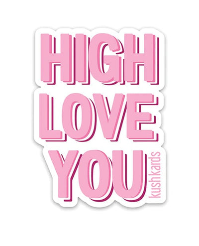 Kush Kards LLC High Love Naughty Sticker - Pack Of 3 Novelties