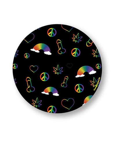 Kush Kards LLC Rainbow Penis Naughty Sticker - Pack Of 3 Novelties