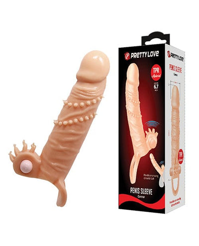 Liaoyang Baile Health Care Produ Pretty Love Connor 6.7" Vibrating Penis Sleeve - Ivory Penis Toys