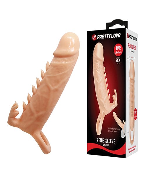 Liaoyang Baile Health Care Produ Pretty Love Emmitt 6.3" Penis Sleeve - Ivory Penis Toys