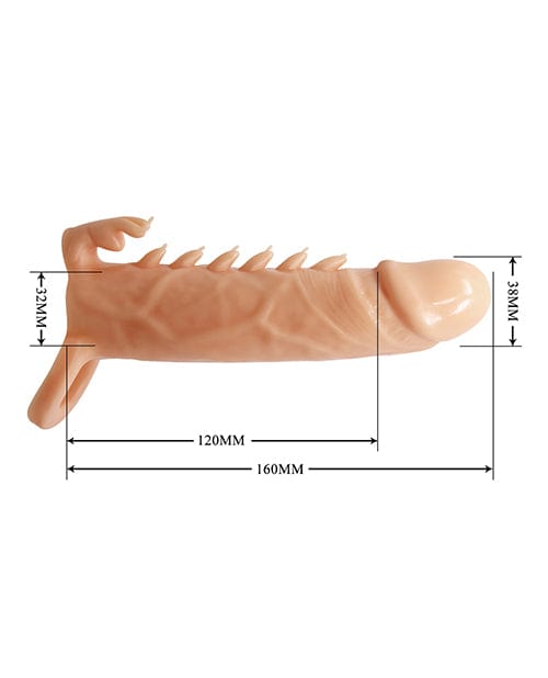 Liaoyang Baile Health Care Produ Pretty Love Emmitt 6.3" Penis Sleeve - Ivory Penis Toys