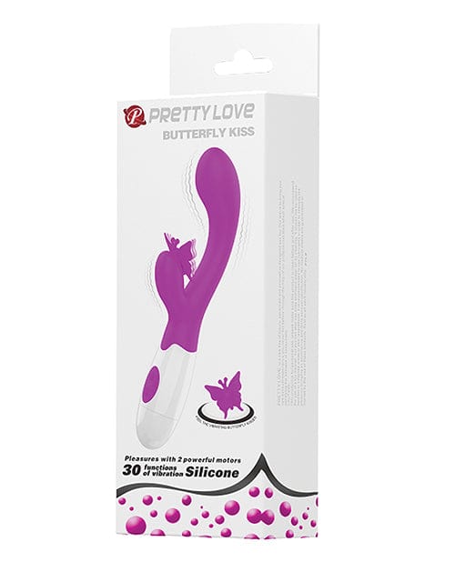 Liaoyang Baile Health Care Produ Pretty Love Butterfly Kiss Rabbit - Fuchsia Vibrators