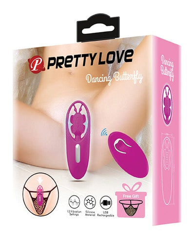 Liaoyang Baile Health Care Produ Pretty Love Dancing Butterfly Panty Vibe W-free Panty - Fuchsia Vibrators