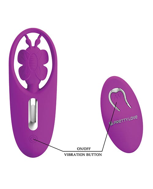 Liaoyang Baile Health Care Produ Pretty Love Dancing Butterfly Panty Vibe W-free Panty - Fuchsia Vibrators