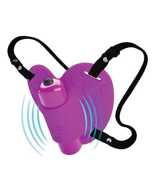 Liaoyang Baile Health Care Produ Pretty Love Heartbeat Strap On Clitoral Massager - Fuchsia Vibrators