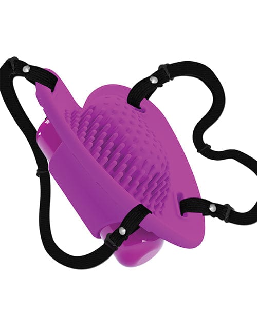 Liaoyang Baile Health Care Produ Pretty Love Heartbeat Strap On Clitoral Massager - Fuchsia Vibrators