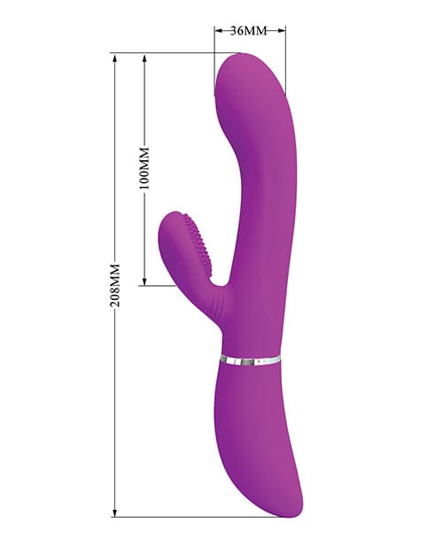 Liaoyang Baile Health Care Produ Pretty Love Side To Side Moving Rabbit - Fuchsia Vibrators