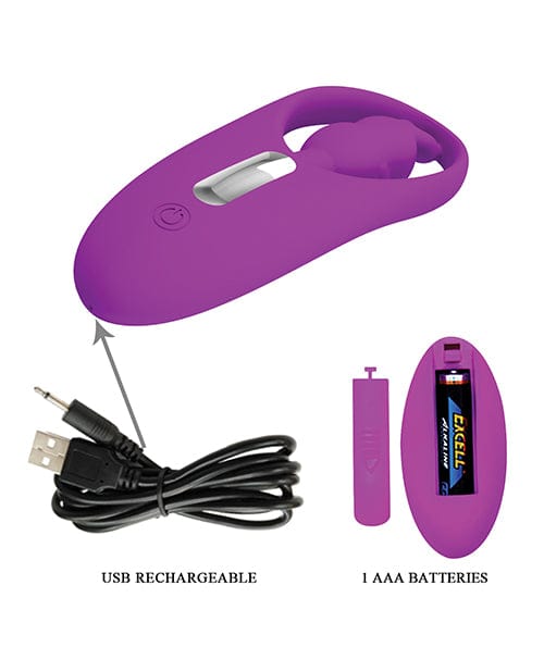 Liaoyang Baile Health Care Produ Pretty Love Wild Rabbit Panty Vibe W-free Panty - Fuchsia Vibrators