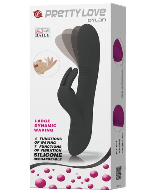 Liaoyang Baile Health Care Products Pretty Love Dylan Bunny Ears Come Hither Rabbit - 11 Function Black Vibrators