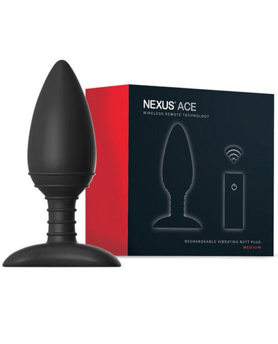 Libertybelle Marketing Nexus Ace Remote Control Butt Plug Medium - Black Anal Toys