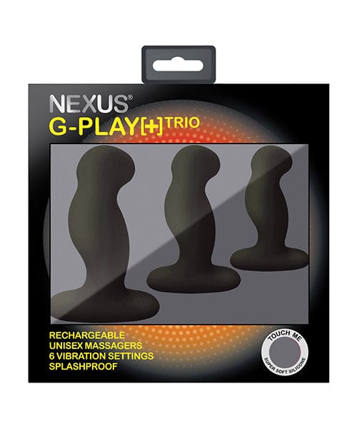 Libertybelle Marketing Nexus G Play Trio Rechargeable Massagers - Black Anal Toys