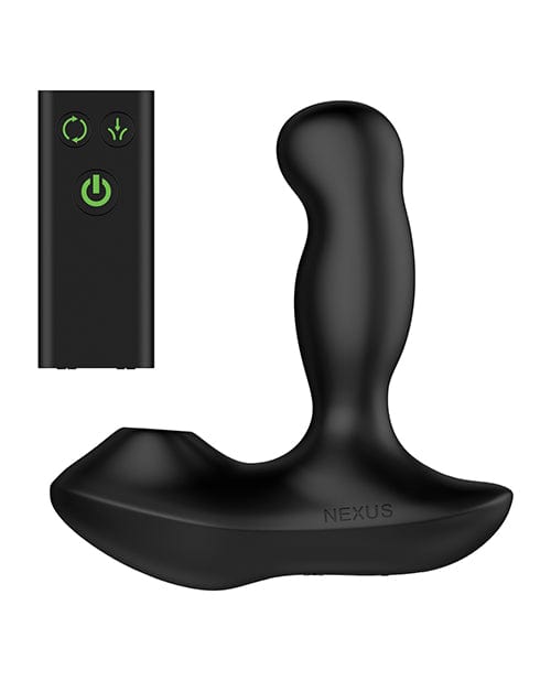 Libertybelle Marketing Nexus Revo Air Rotating Prostate Massager with Suction - Black Anal Toys