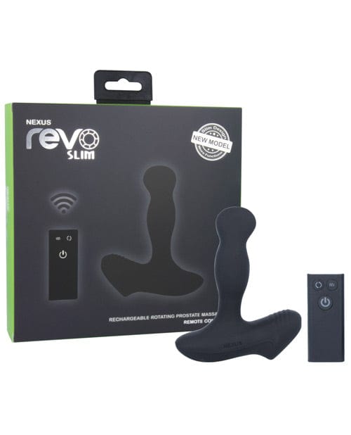 Libertybelle Marketing Nexus Revo Slim Rotating Prostate Massager - Black Anal Toys