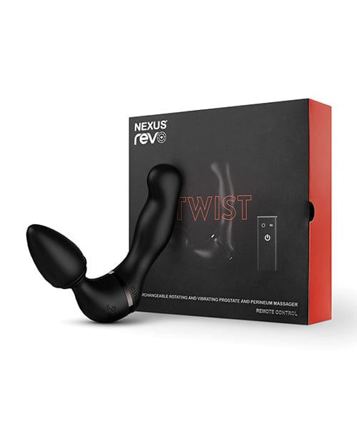 Libertybelle Marketing Nexus Revo Twist Rotating &amp; Vibrating Massager - Black Anal Toys