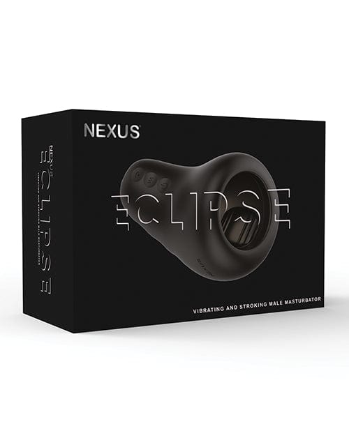 Libertybelle Marketing Nexus Eclipse Vibrating & Stroking Masturbator - Black Penis Toys