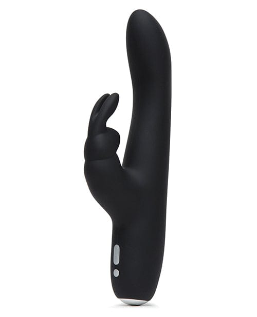 Lovehoney Fifty Shades Of Grey Greedy Girl Rechargeable Slimline Rabbit Vibrator - Black Kink &amp; BDSM